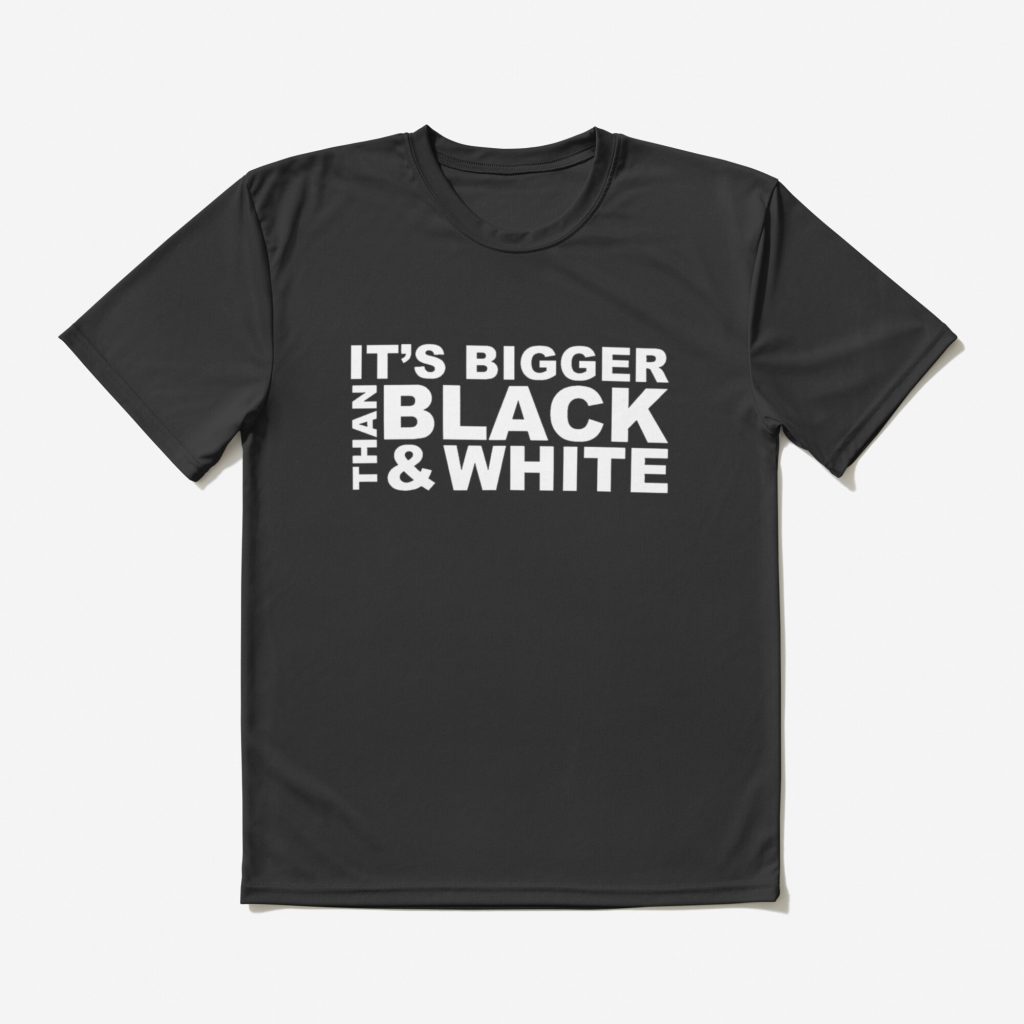 It_s Bigger Than Black _ White JiDion T-shirt Official Haikyuu Merch