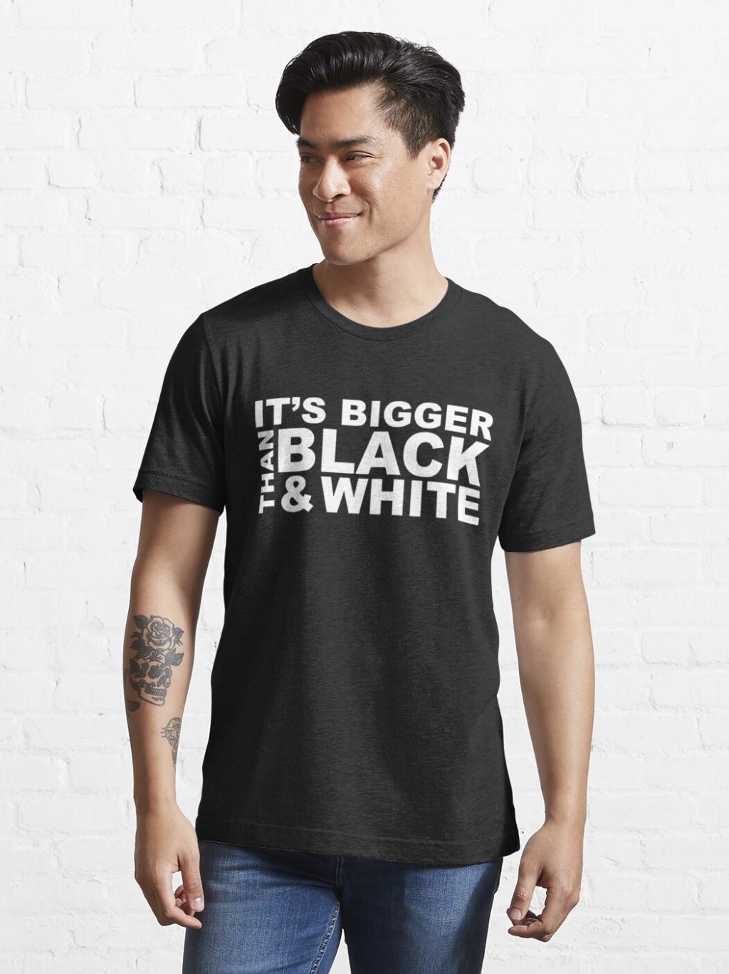 It_s Bigger Than Black _ White JiDion T-shirt Official Haikyuu Merch