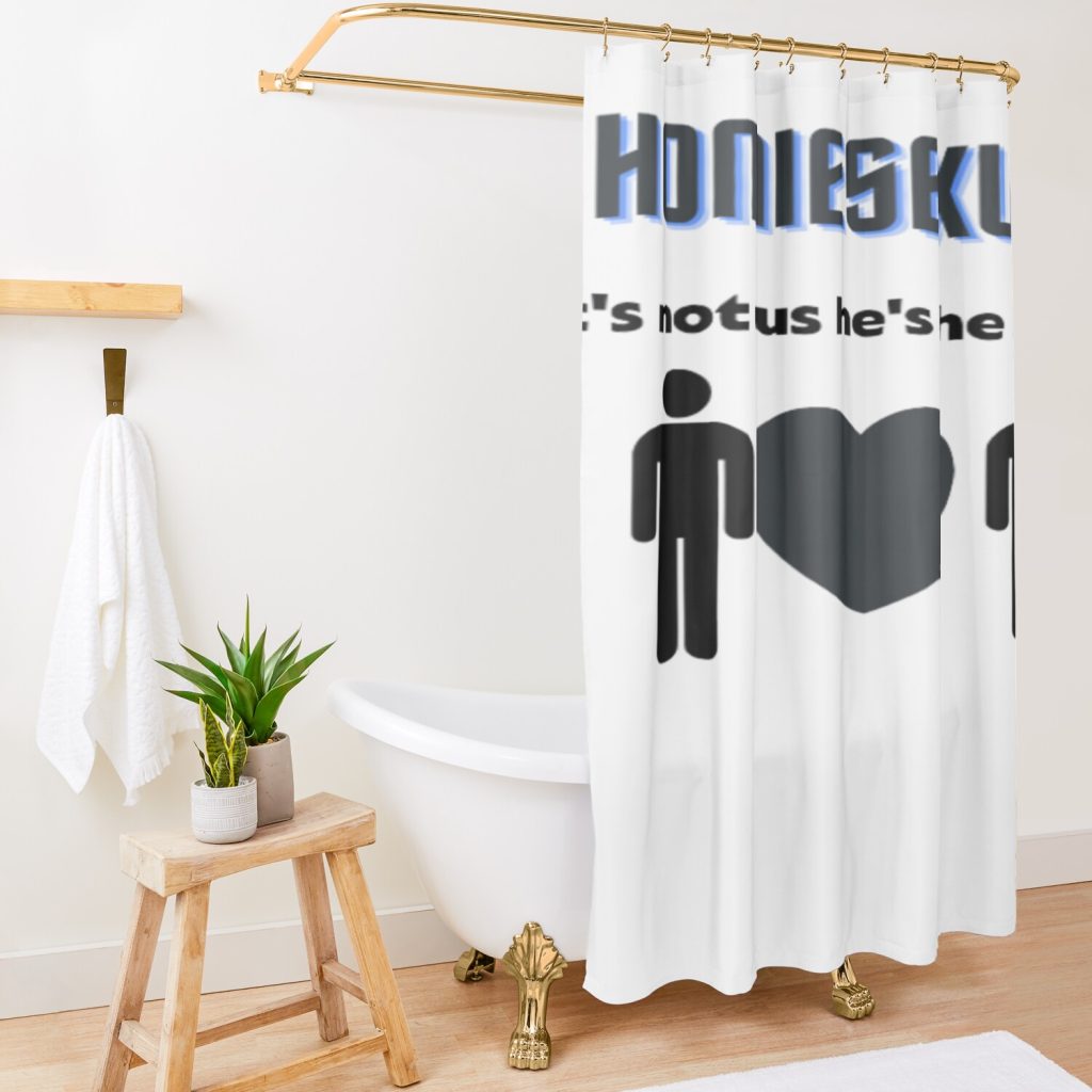Jidion Homiesexual Isn t Gay Shower curtain Official Haikyuu Merch